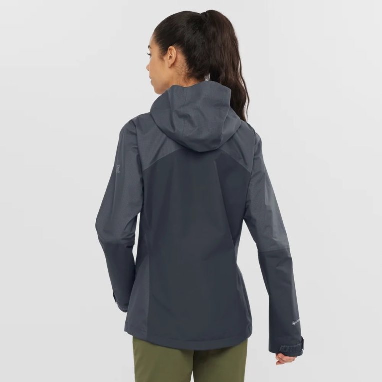 Black Salomon Outline GTX Hybrid Women's Shell Jackets | IE MF4275